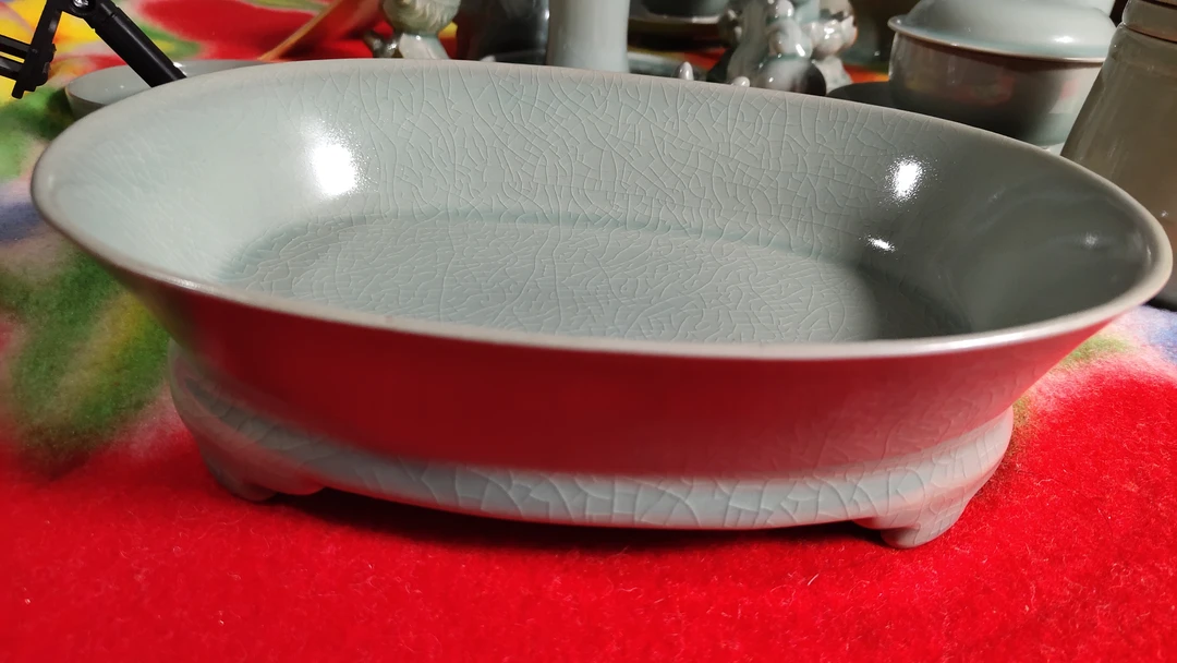 仿古，水仙盆，原产地汝瓷