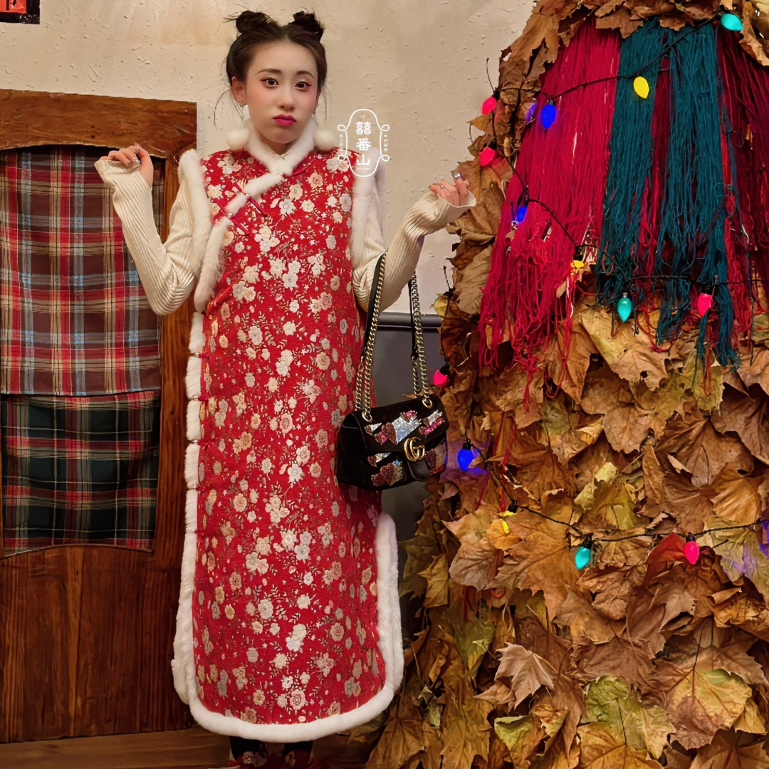 【囍番山·2024·冬季】拜年服旗袍裙·新春贺岁款中式服饰