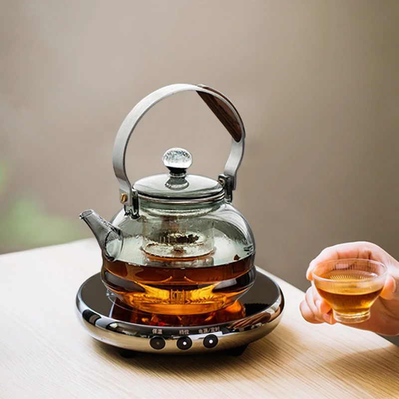 【鼎牌】星空玻璃茶壶蒸汽喷淋式蒸煮一体煮茶器电陶炉专用烧水壶