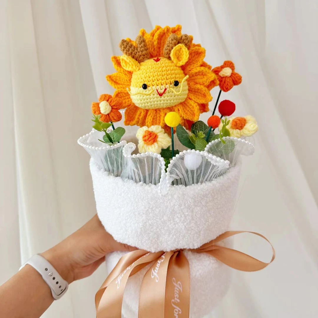 新品龙葵·龙年限定大向日葵·不晚家教师节高端私人定制手工花