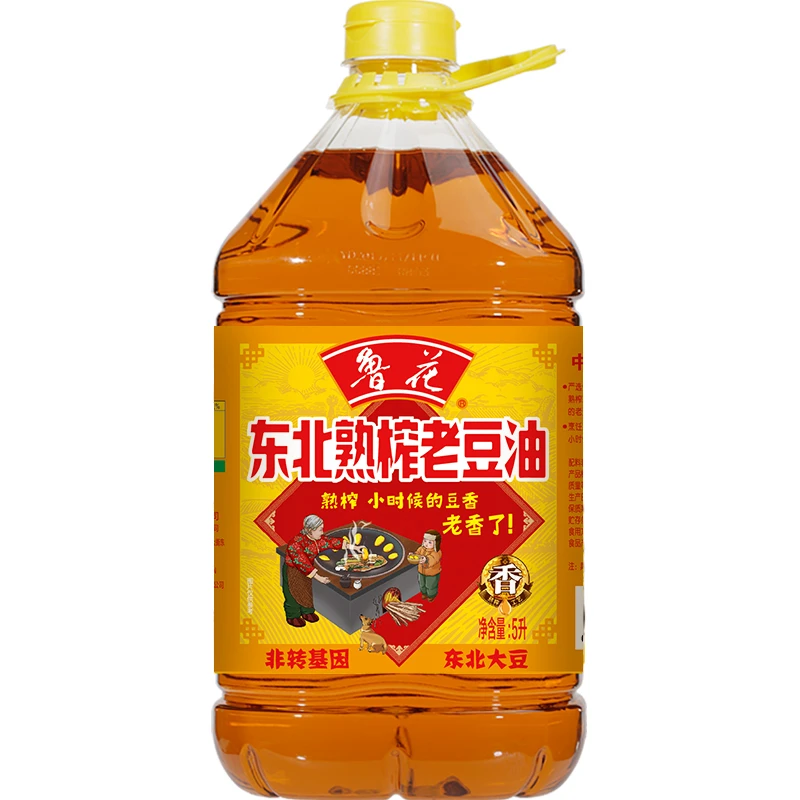 5L东北熟榨老豆油食用油大豆油粮油大豆油非转基因精炼