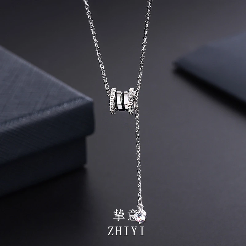 坠链均足银 999纯银项链女生吊坠锁骨链生日礼物送女友送老婆妈妈