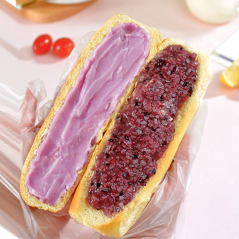 【晴子专属】梦仲瑶芋泥紫米味面包棒120g*10条