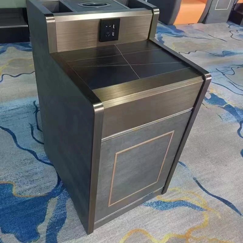 台球茶几球室台球沙发茶台置物轻奢休息室桌子可充电球室置杆茶几