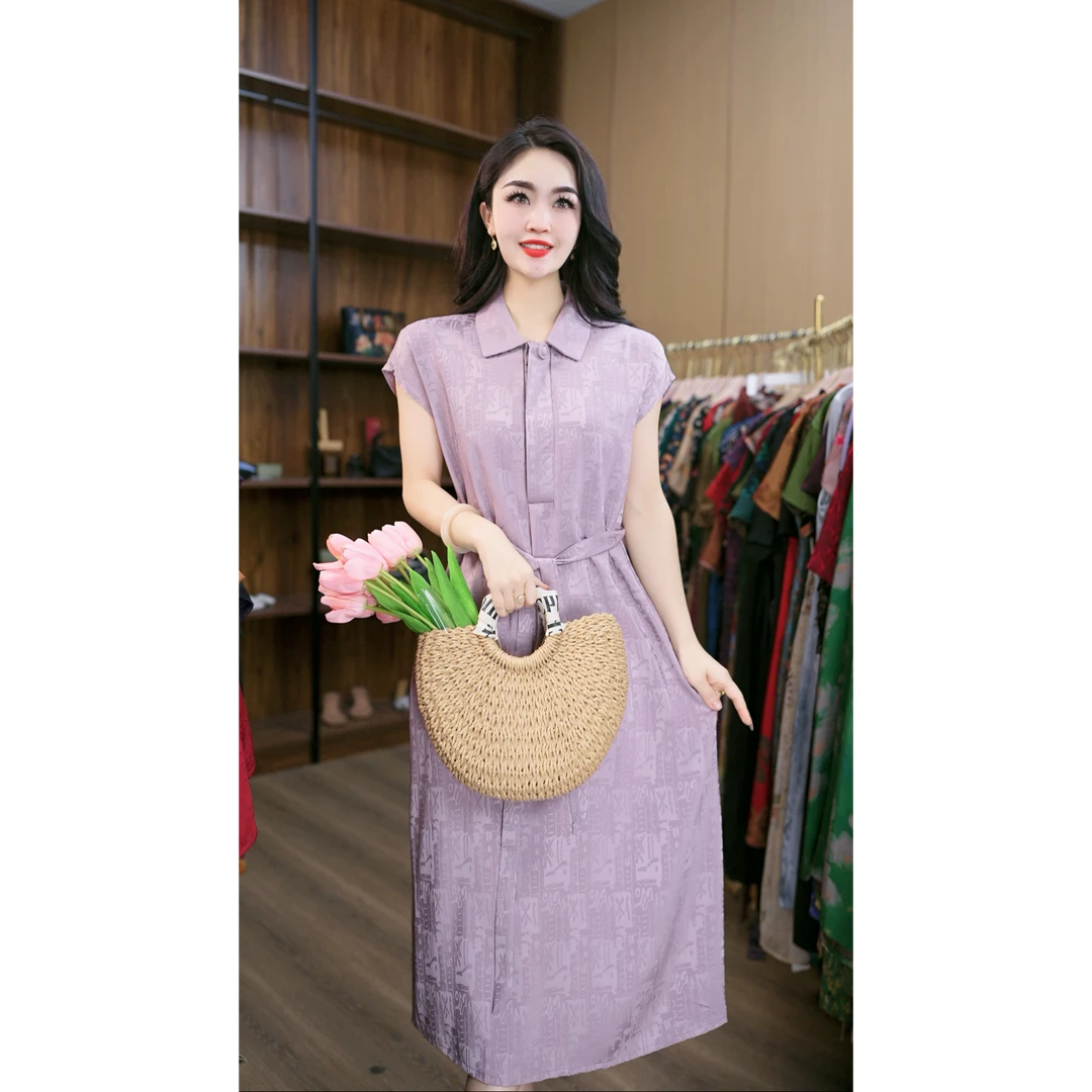 7766-30新款织花女士夏季连衣裙