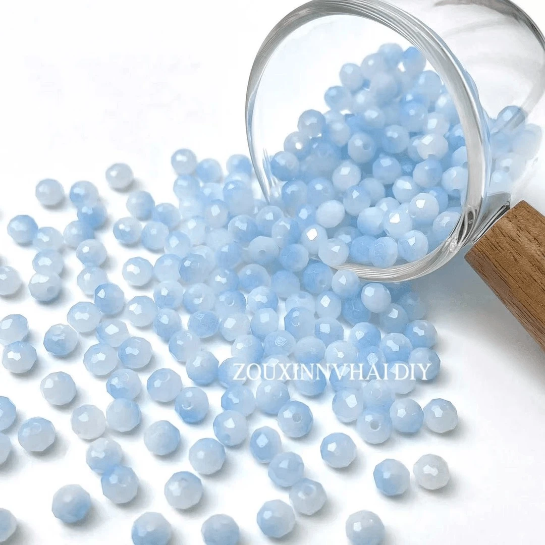 6mm小方盒装 编号（E1-E100）专享手工diy晶晶珠子
