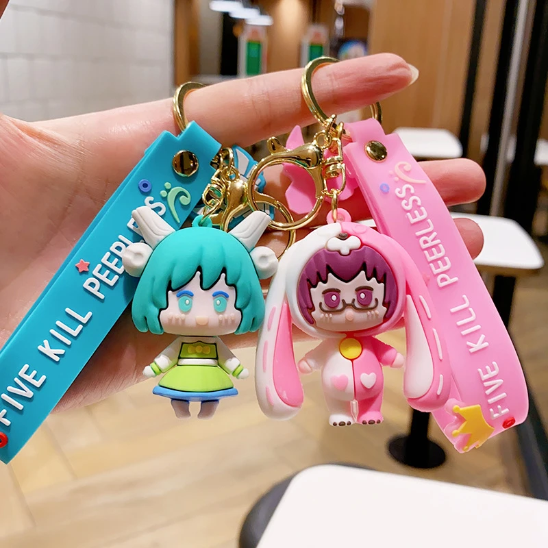 2025年可爱钥匙扣公仔玩偶小学生书包挂件扣钥匙链圈小礼物