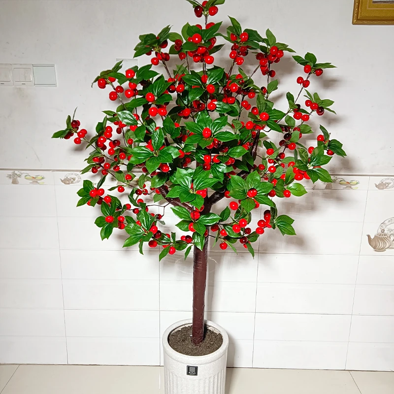 升级版落地款 樱桃树材料包手工制作DIY居家摆件（不含瓶）