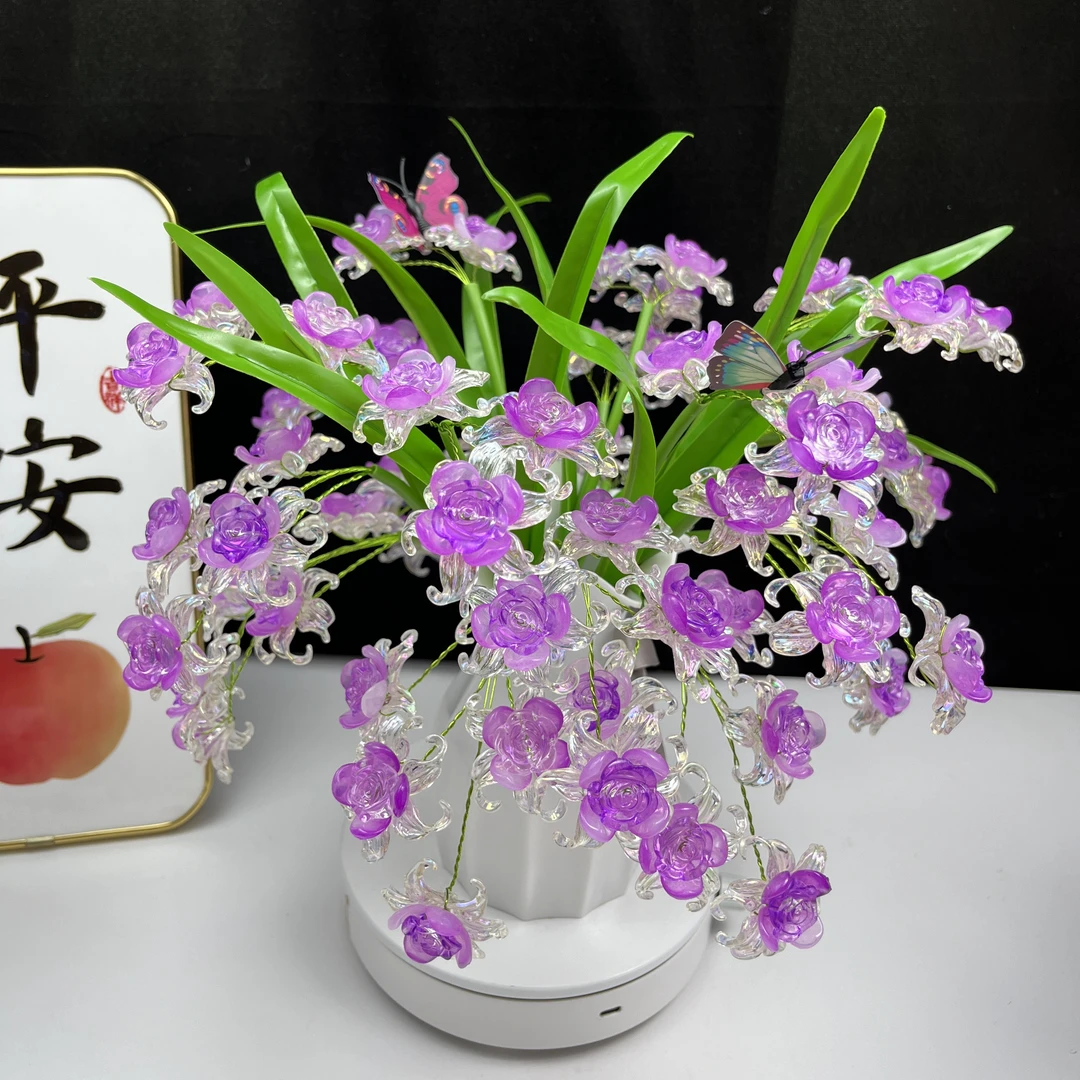 【新品】冰雪渐变玫瑰花全套手工DIY材料包