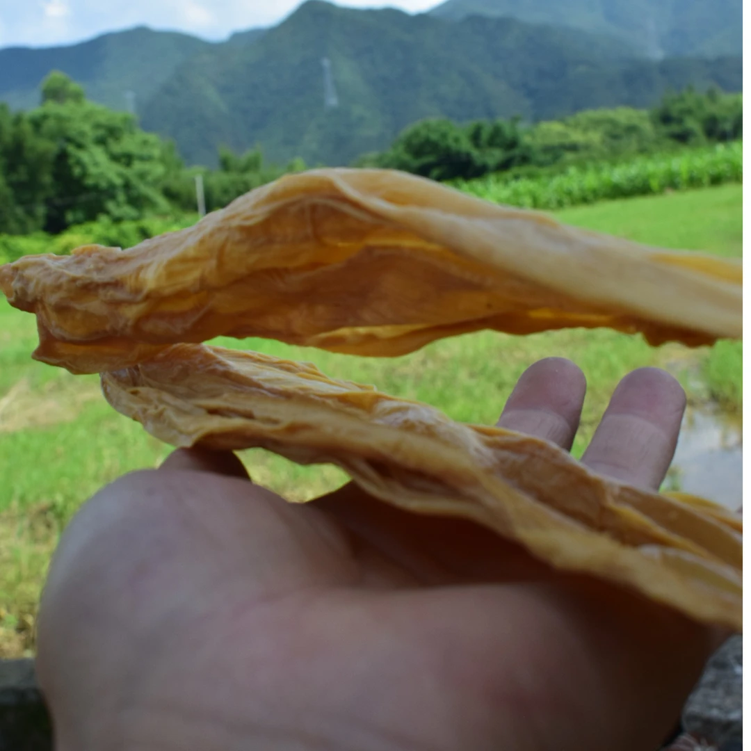 黄豆红花腐竹广西钟山1斤农家新鲜山泉水制作特产锅烧柴火传统