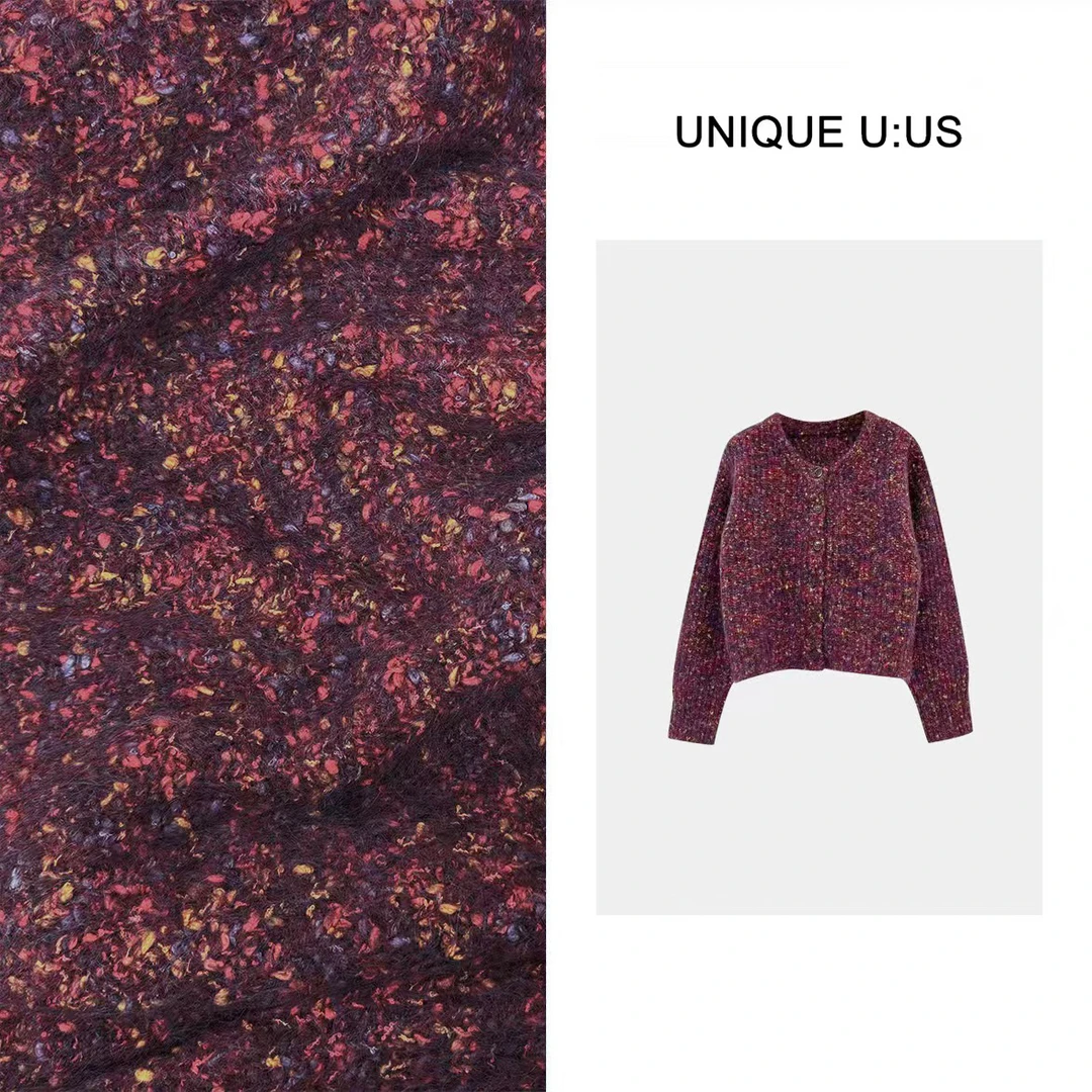 UNIQUE U:US【Tang】风华圣歌秋冬休闲百搭毛衣开衫外套-2411283