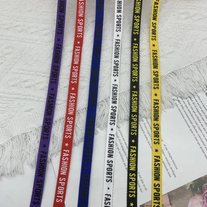 1cm英文字母印字织带优棉人字纹带服装后领侧边diy装饰时尚英文带