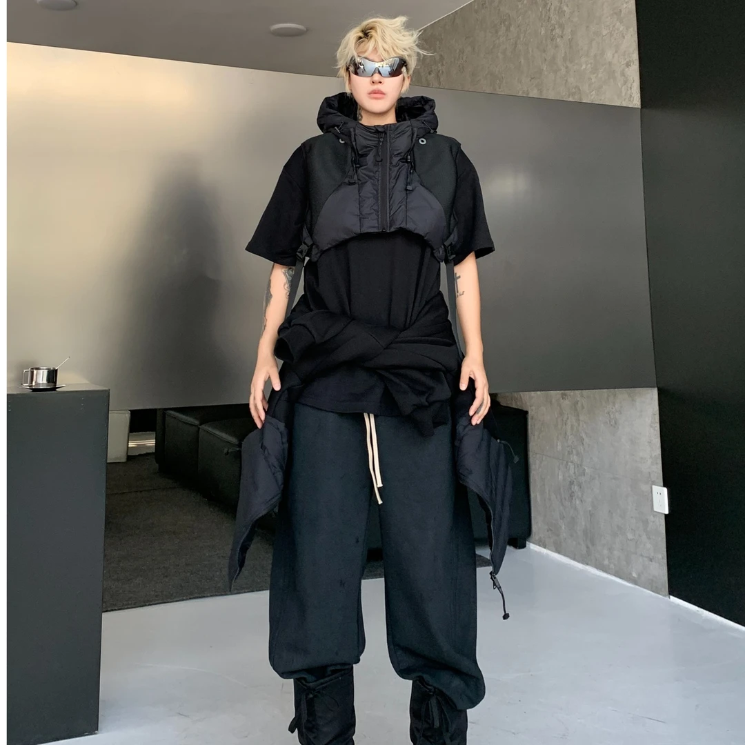 H家可拆卸机能工装羽绒外套 两件套 套装连帽运动时尚宽松潮流