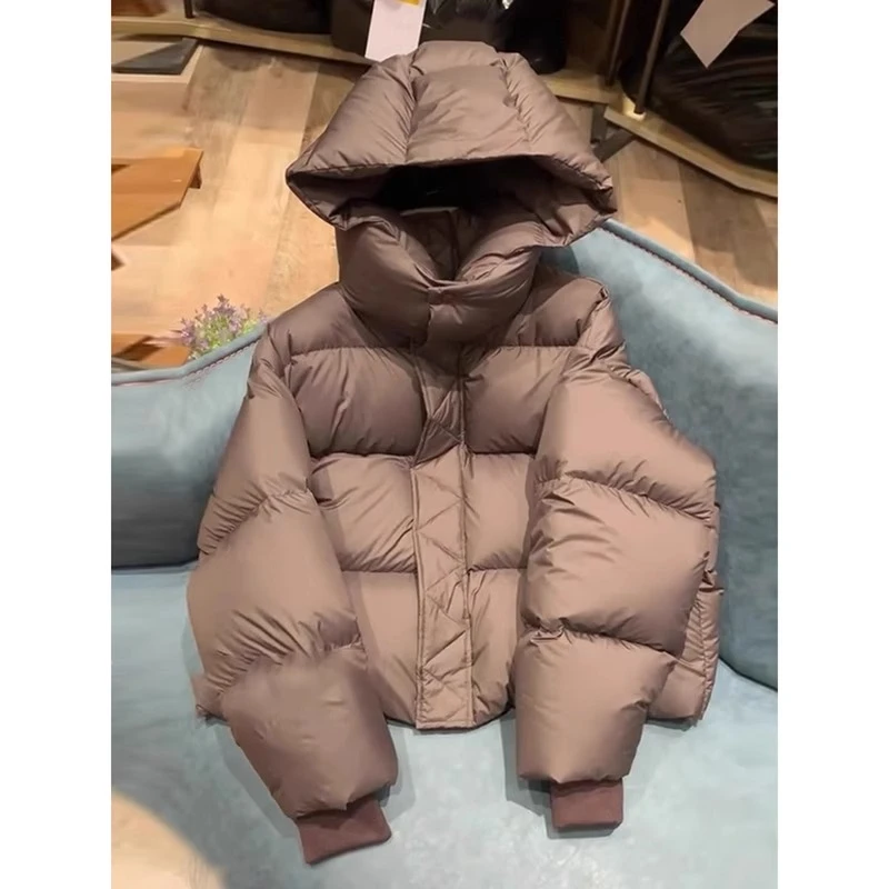 欧洲站面包服外套小个子超好看短款棉衣连帽棉服女秋冬季2025新款