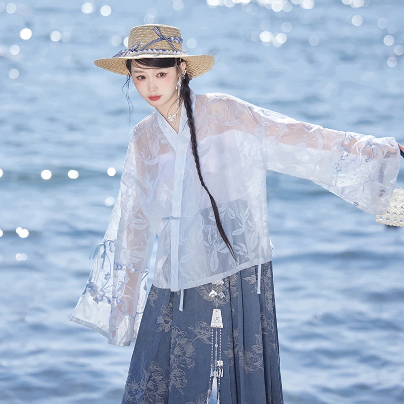 七月夕【碧落星辰】交领短衫牛仔马面裙国风日常汉元素春夏仙气