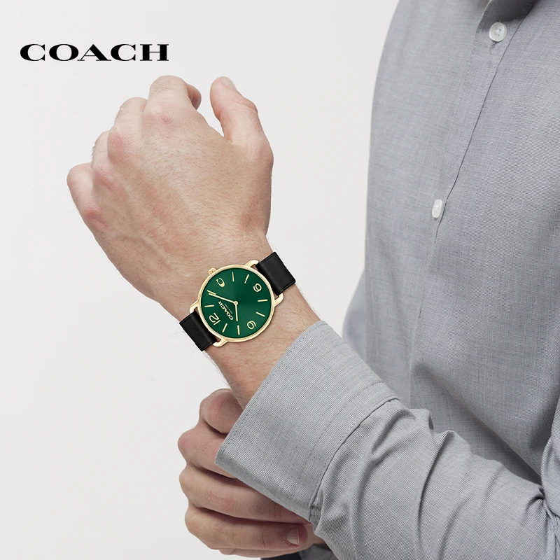 COACH/蔻驰ELLIOT系列男日晖纹表盘石英腕表欧美腕表
