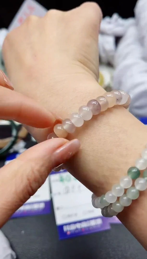 【闪购商品】石英质玉手镯未镶嵌手串扣子