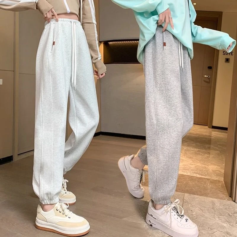 孕妇裤春秋新款时尚百搭束脚裤秋冬加绒加厚外穿宽松休闲裤春秋款