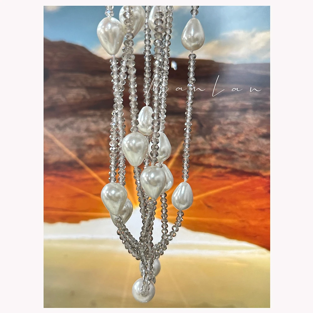 非金属仿珍珠项链 SS510  女士时尚百搭项链