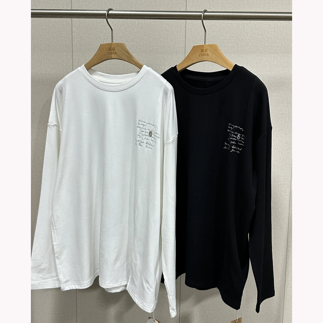 ZM2008   秋冬加绒加厚休闲打底长袖T恤