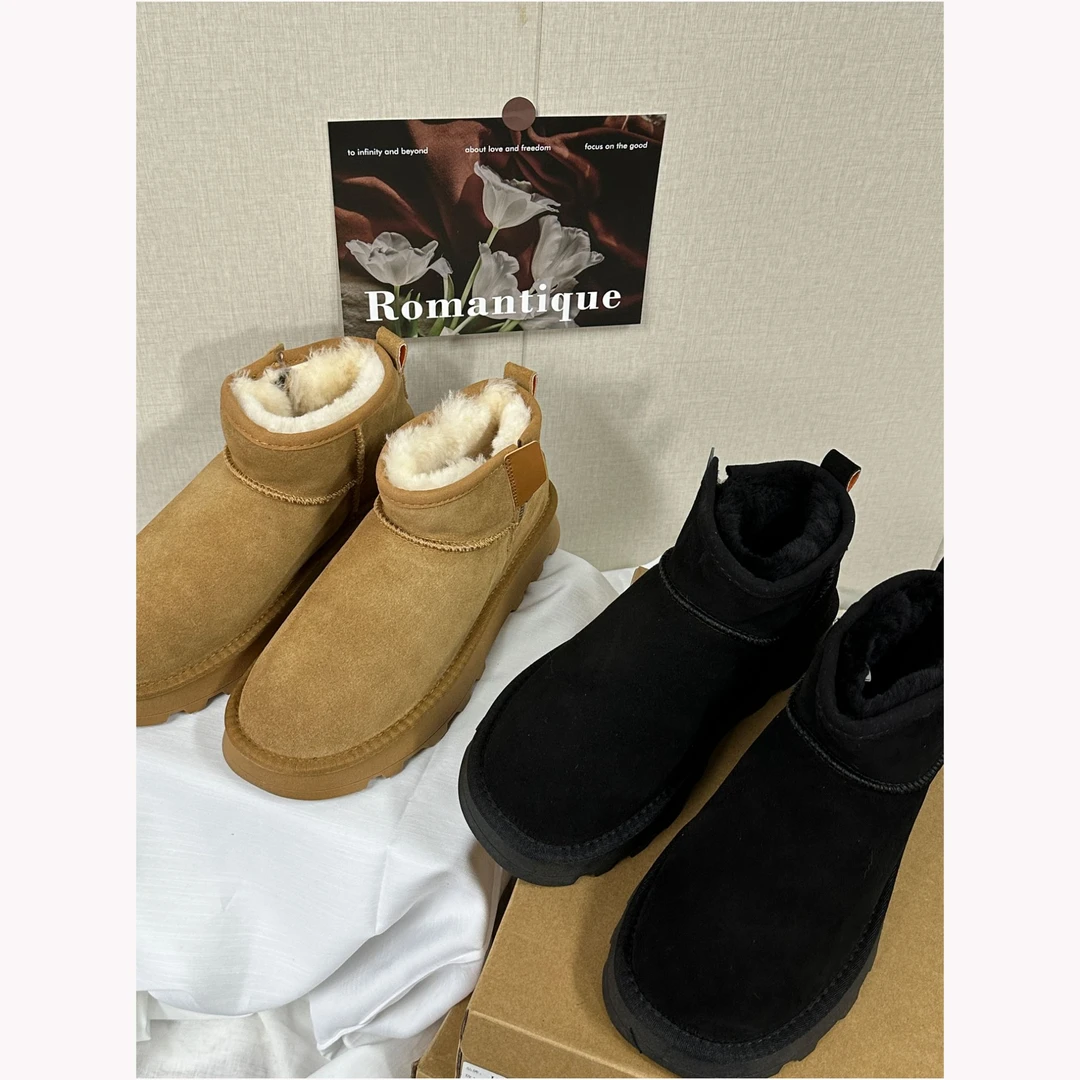 32088  秋冬厚底加绒雪地靴