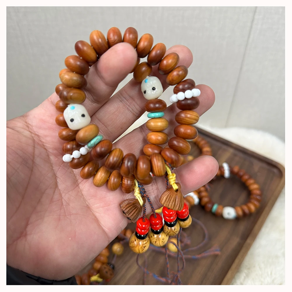 非金属木质手链 SS377    椭圆拼接木质手链