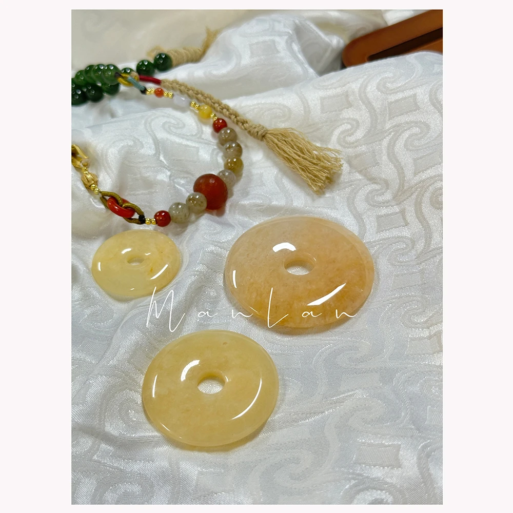 非金属莫桑石吊坠 SS485 男女同款百搭平安扣吊坠/多样性发一