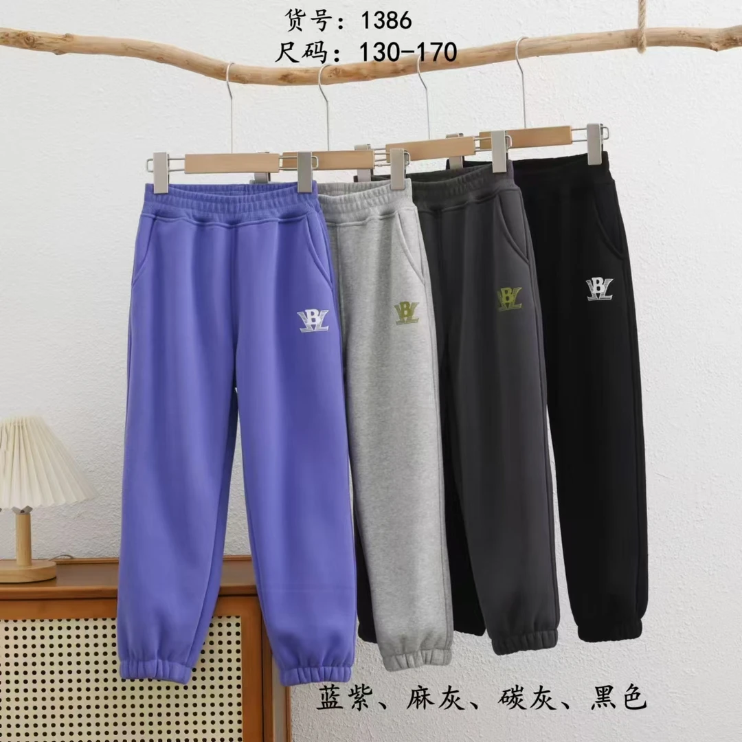 冬款加绒（115号-116号款）儿童裤子时尚潮流长裤