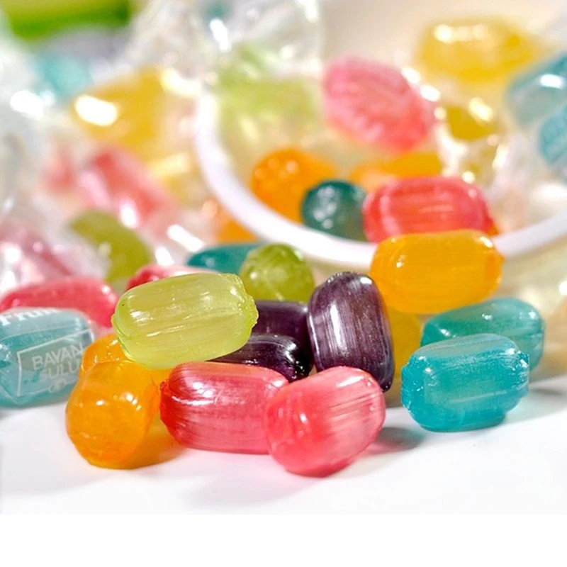 【东娃】巴彦思路水果夹心糖硬糖圣诞节糖果500g