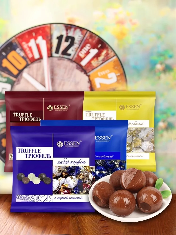 【东娃】俄罗斯进口唯臻农场经典夹心松露巧克力糖果500g