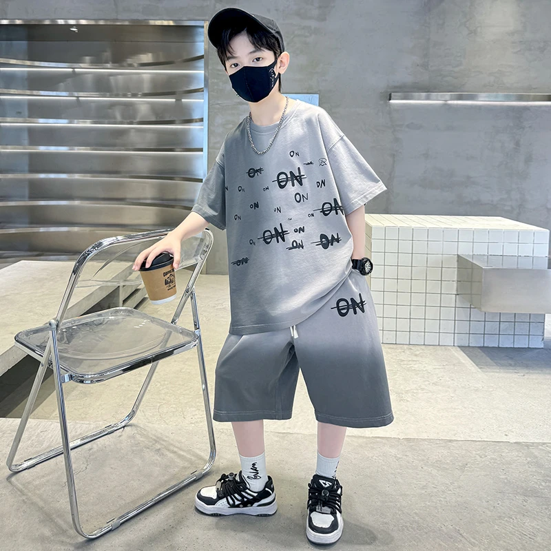 儿童装男童夏装套装2024新款中大童男孩夏季运动夏款薄款酷帅气潮