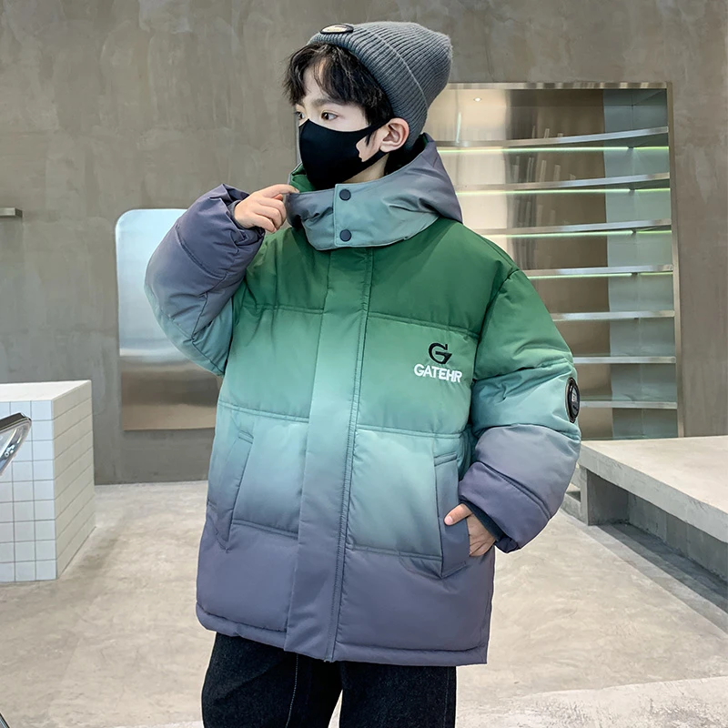 男童冬装棉衣2025新款儿童冬季加厚棉服中大童男孩帅气棉袄外套潮