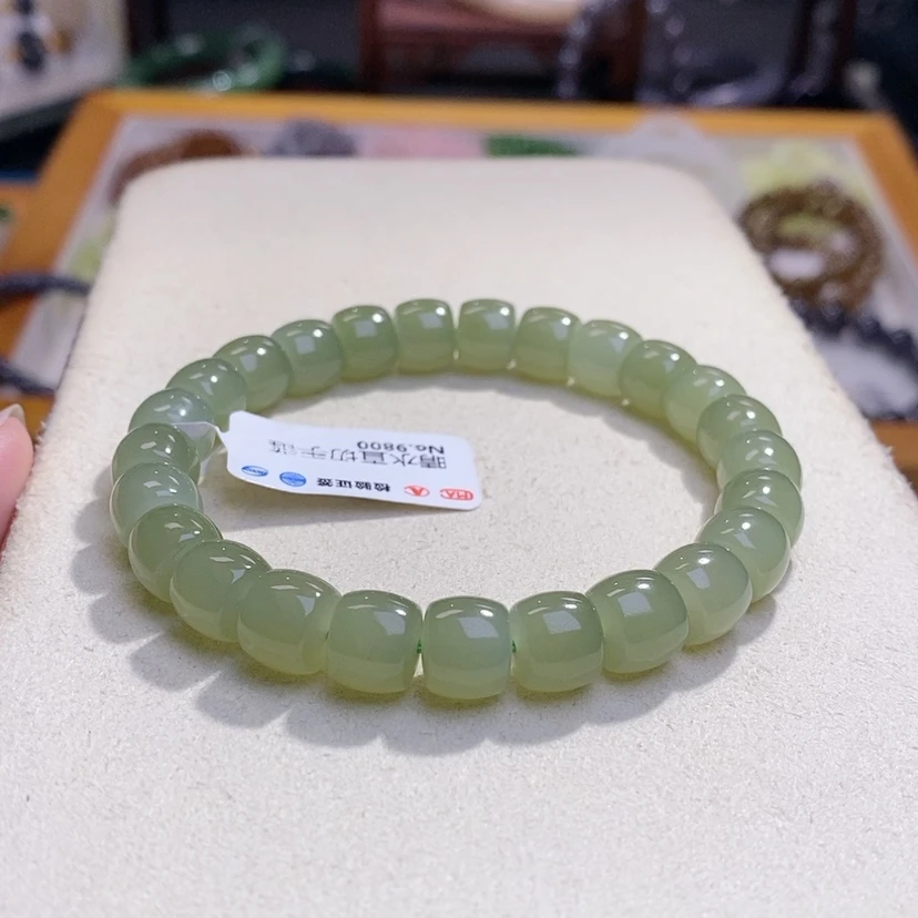 【闪购商品】和田玉晴水直切手串9MM未镶嵌