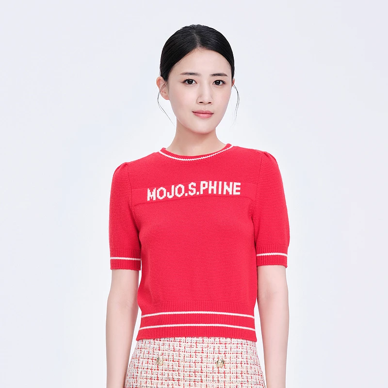 【孤品福利】新款针织上衣-MJEA01KPR095R41圆领针织衫夏季时尚