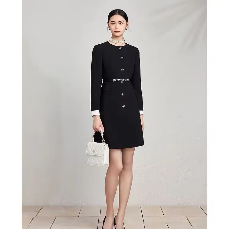 【羊羊专属】经典小黑裙显瘦气质女装连衣裙MJFA01WBY010B11