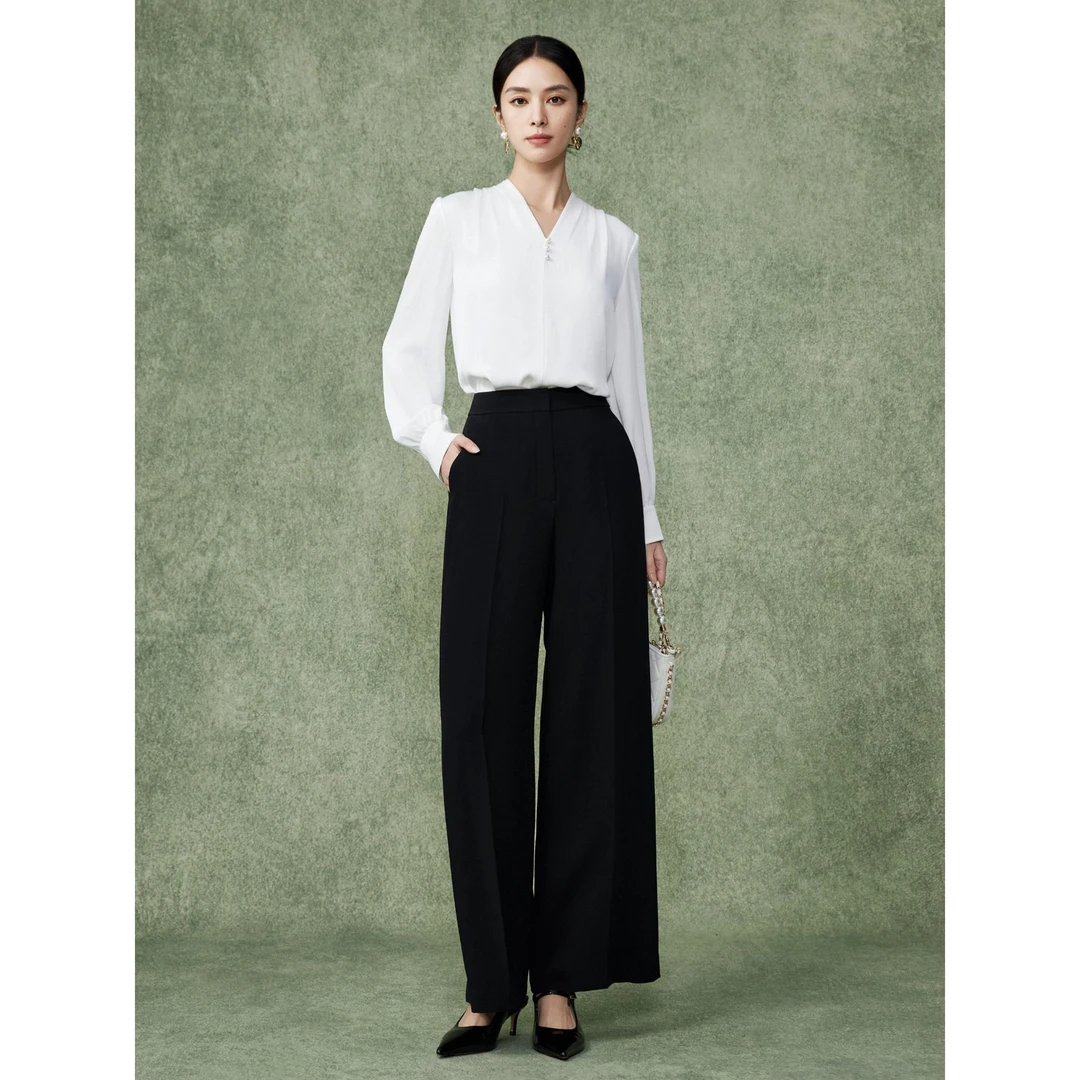 MOJO.S.PHINE2024年新款显瘦气质时尚修身长裤-MOFD01WPT007B11