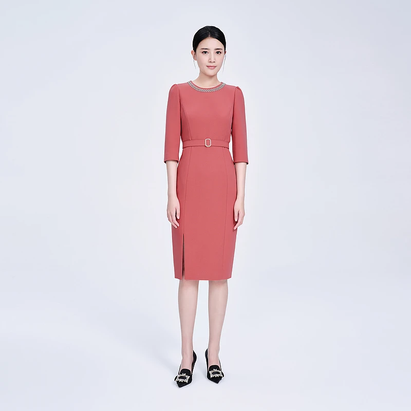 MOJO春季新品连衣裙MJDC03WOP039R31礼服气质宴会优雅名媛修身