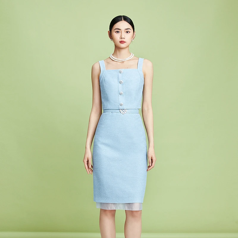 【张慧雯同款】MOJO莫佐冰丝混纺吊带背心-MJFB03WTO737U11