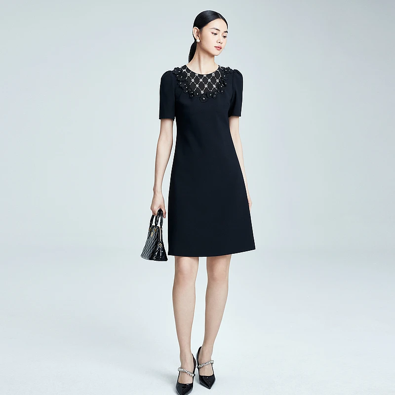 【晨粉专享价】夏季新款显瘦气质法式优雅连衣裙-MJFB06WOP361A61