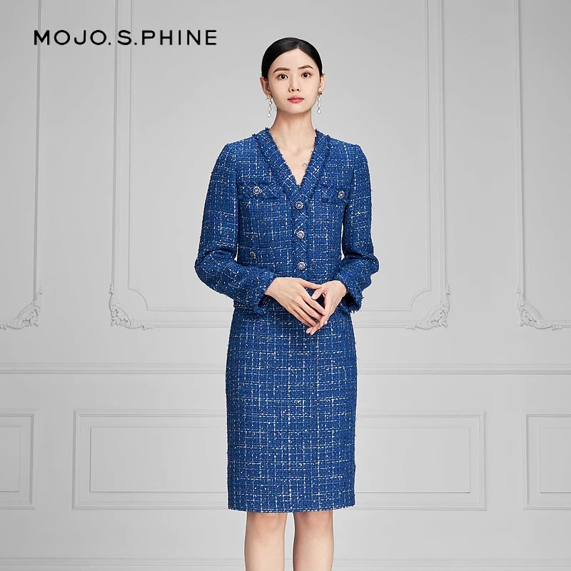 MOJO.S.PHINE春秋季新款小香风半裙MJFA01WSK700U61/zb