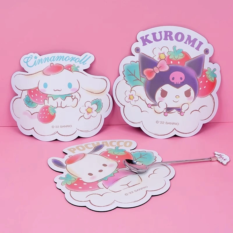 MINISO/名创优品三丽鸥草莓水果系列鼠标垫印花帕恰狗库洛米可爱