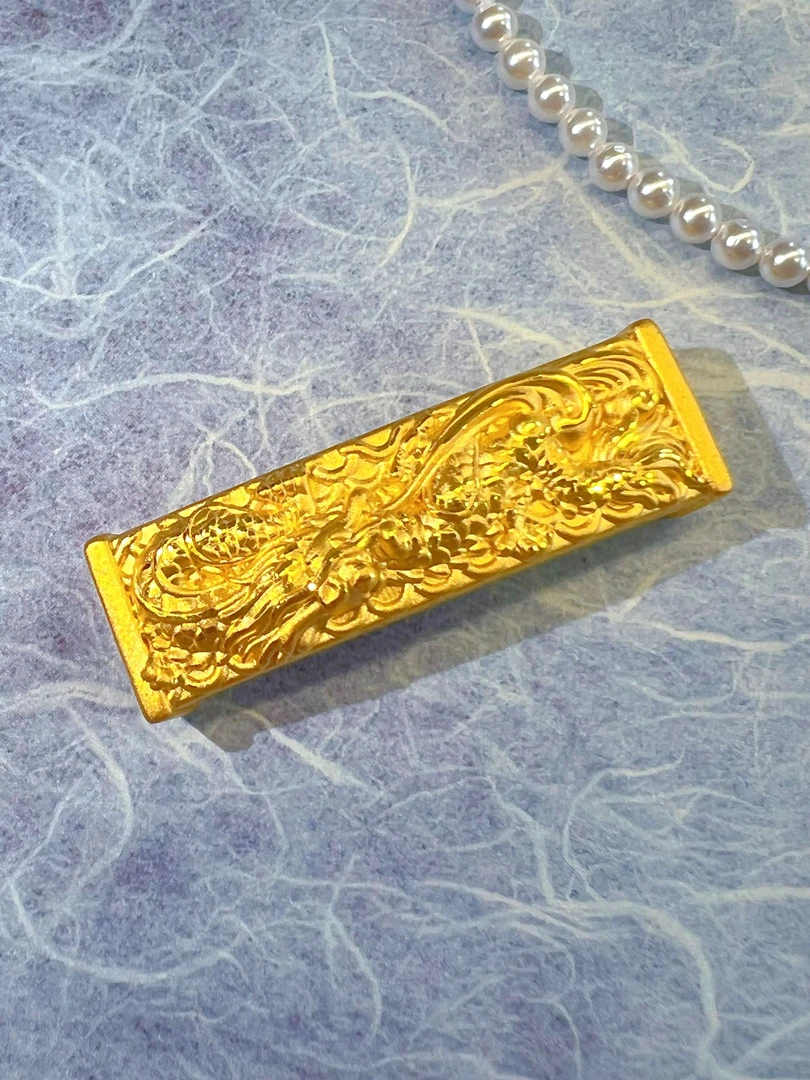 【润昇珠宝】足金999龙牌手牌手串挂坠男士礼物送老公(不含链)