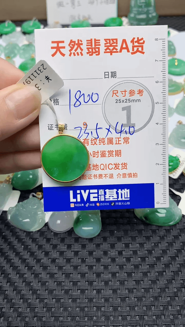 【闪购商品】翡翠颈饰未镶嵌85