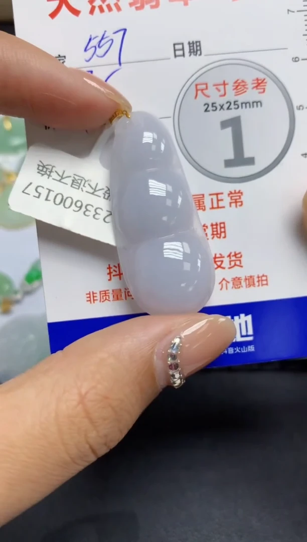 【闪购商品】翡翠颈饰18K金镶嵌  天然A货翡翠