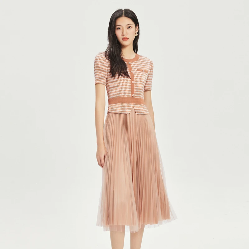 【商场同款】芭蒂娜BADINA连衣裙春夏超显瘦连衣裙132U142