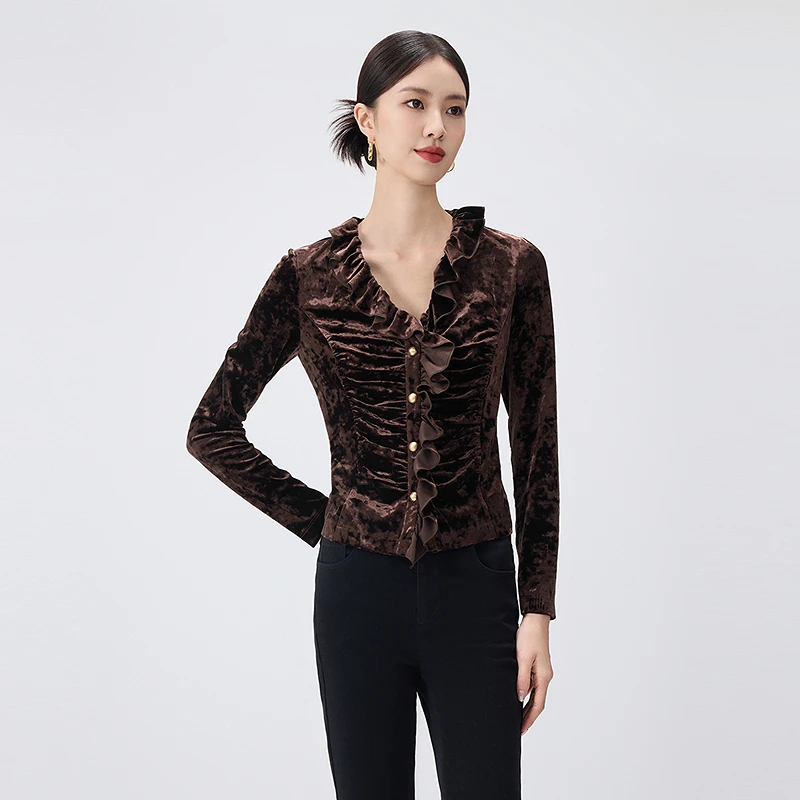 BADINA雪纺衫643M048