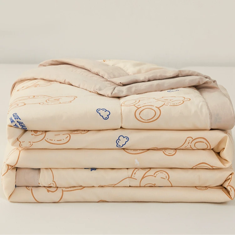 大豆纤维夏凉被单人学生宿舍儿童夏被夏季薄款空调被可机洗可水洗