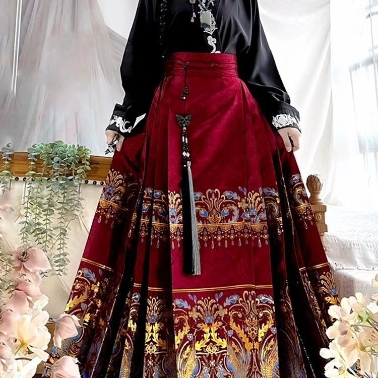 司王原创汉服【星鸾】明制重工艺织金妆花日常打卡马面裙复古清凉