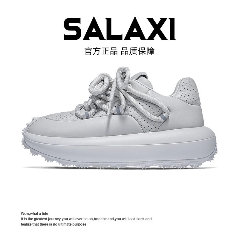 SALAXI【情侣款】夏季潮牌小众个性轮胎底男女潮鞋百搭国货老爹鞋