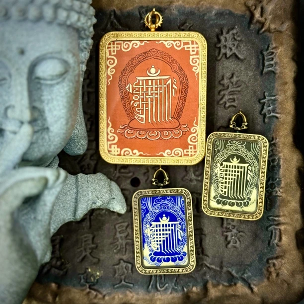 随喜｜十相手绘唐卡非遗吊坠尺寸2cm*3cm，三选一